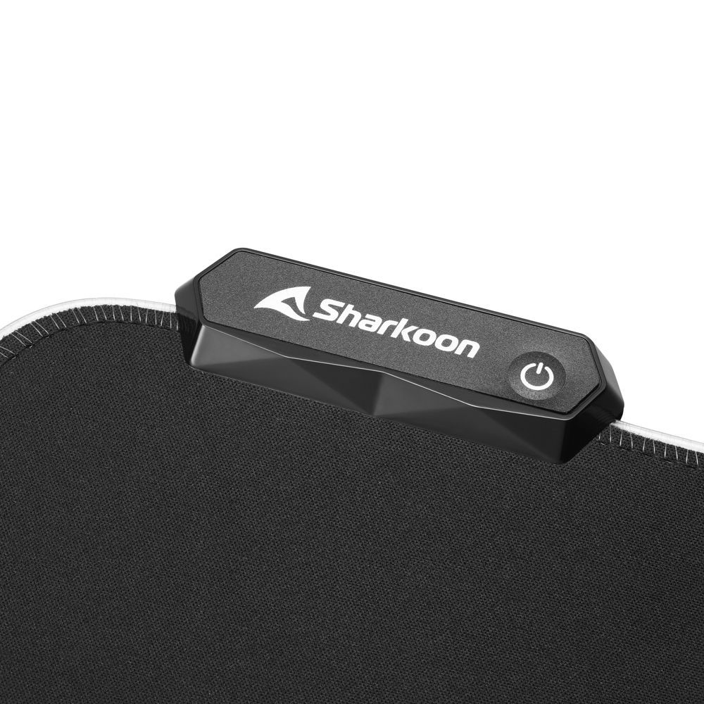 Sharkoon 1337 RGB V2 Gaming Mat 360 Egérpad Black