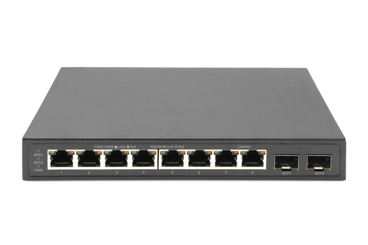 Digitus Digitus 8-Port Gigabit + 2 Gigabit SFP Ethernet Switch