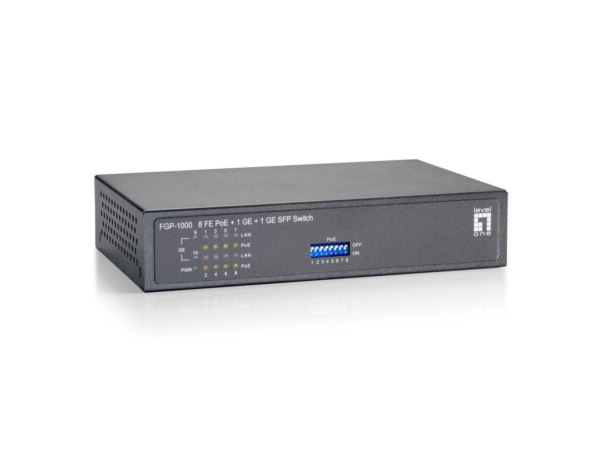 LevelOne FGP-1000 10-Port Fast Ethernet PoE Switch