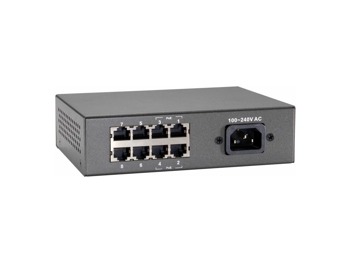 LevelOne FEP-0812 8-Port Fast Ethernet PoE Switch