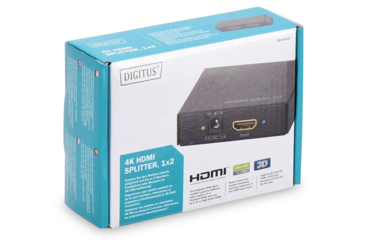 Digitus 4K HDMI Splitter 1x2