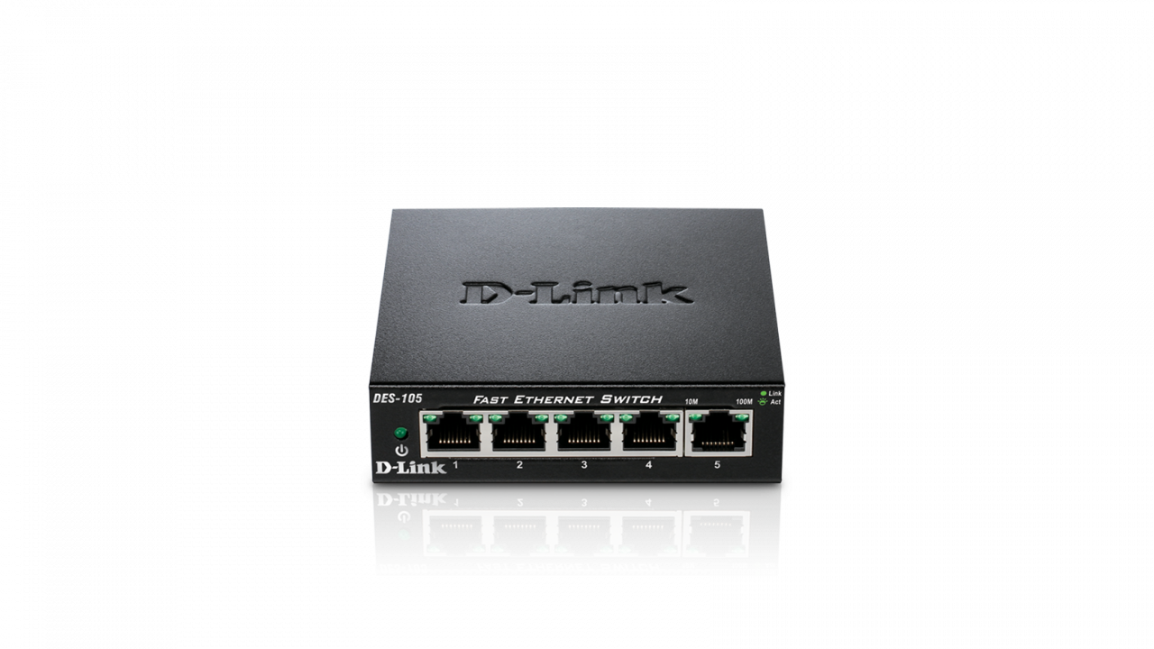 D-Link DES-105 5 Port 10/100Mbit Fast Eternet Switch