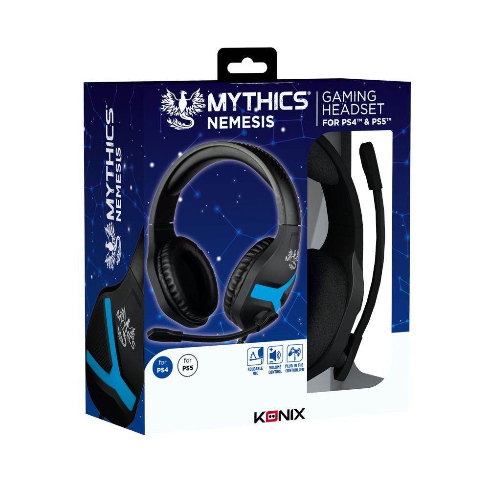 KONIX Mythics Genesis Gaming Headset Black