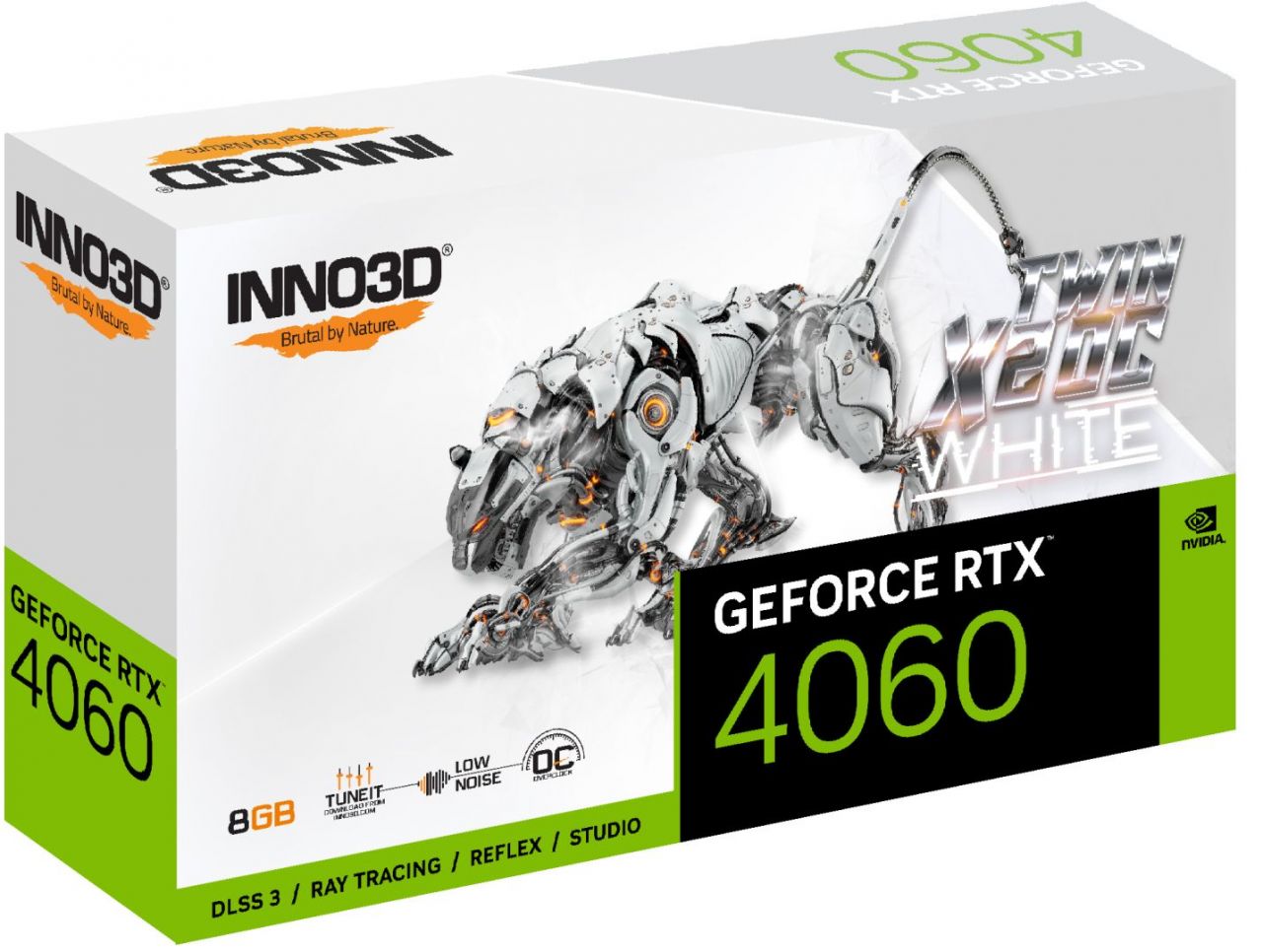 Inno3D GeForce RTX4060 8GB DDR6 Twin X2 OC White