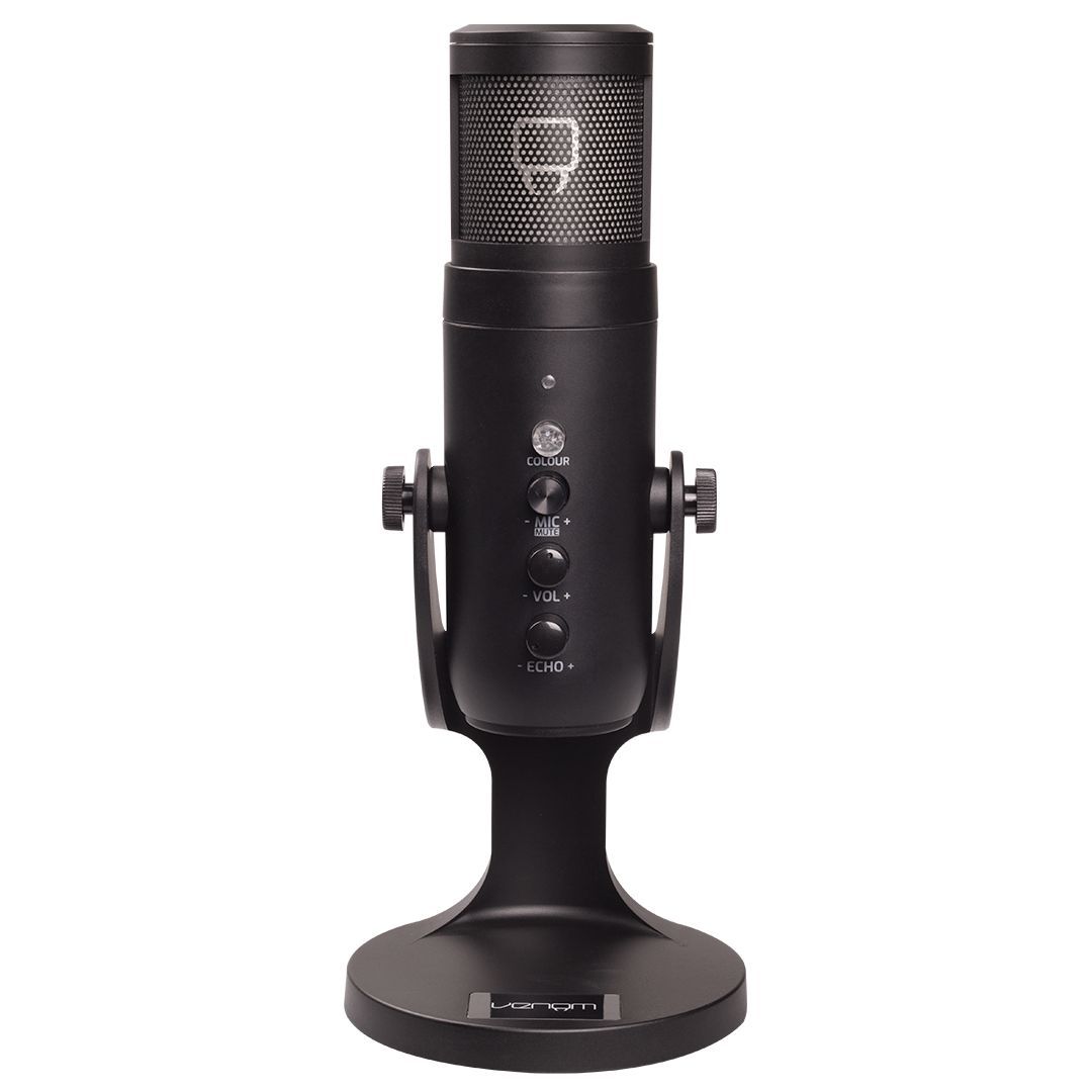Venom VS2868 LED Streaming Microphone Black