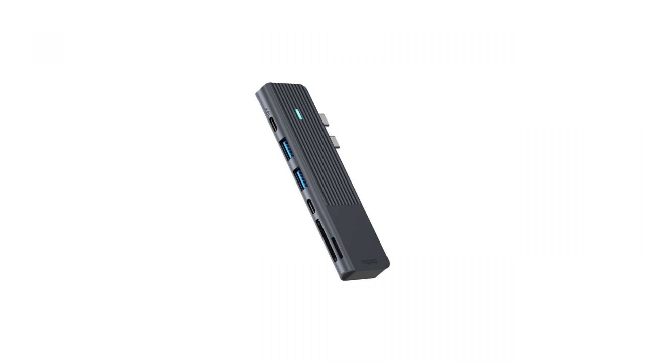 Rapoo UCM-2003 7in1 USB-C Multiport Adapter Grey