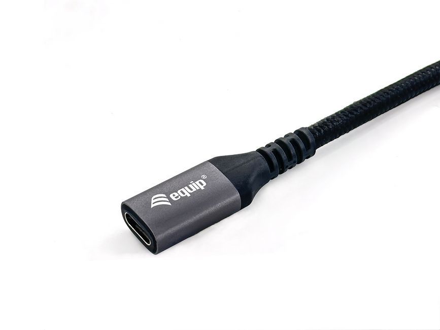 EQuip USB-C 3.2 Gen2 to USB-C Extension cable 1m Black