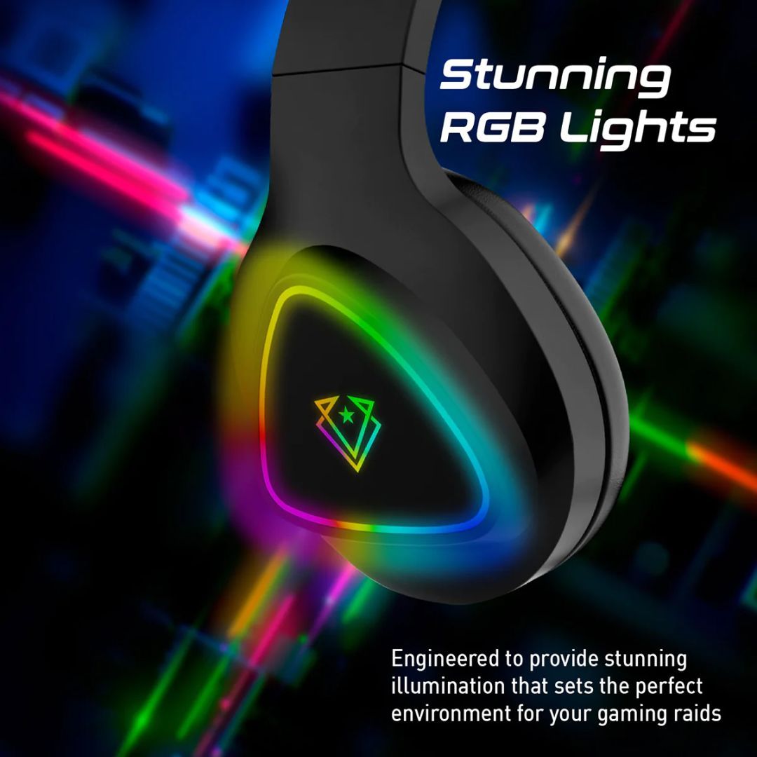 VERTUX Trinity RGB Gaming Headset Black
