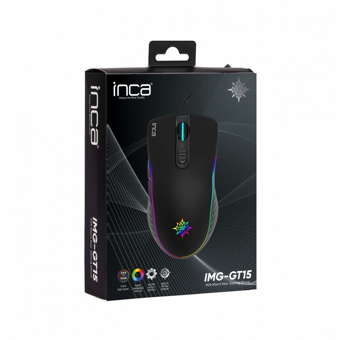 INCA IMG-GT15 Gaming Mouse Black