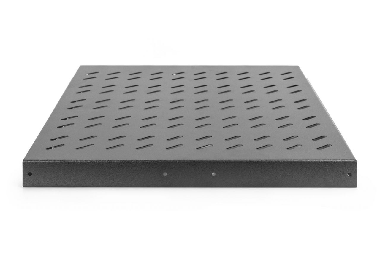 Digitus 1U extendible shelf for 800mm depth racks 40x484x568mm up to 25kg Black (RAL 9005)