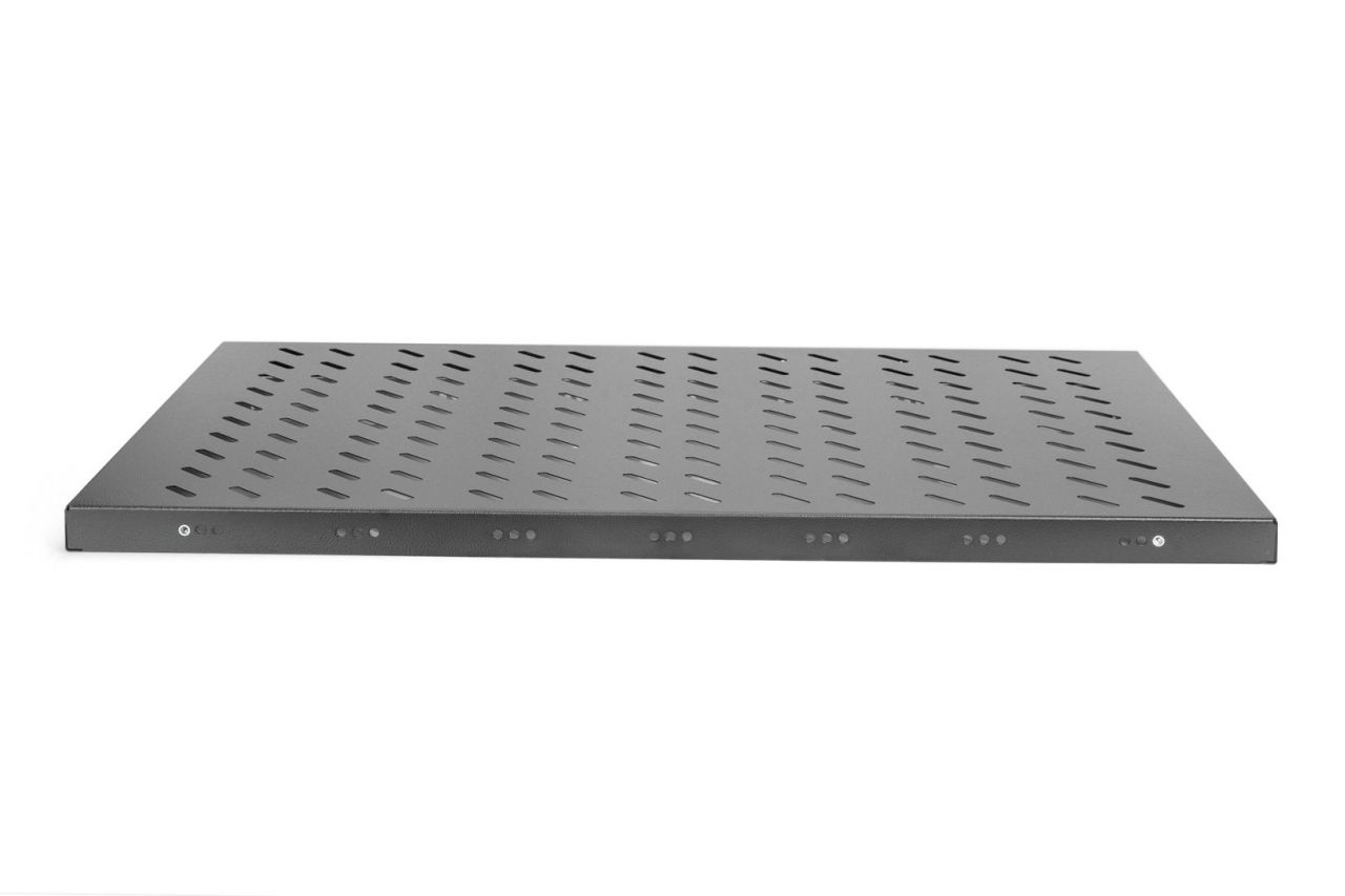 Digitus 1U fixed shelf for racks from 1000mm depth 44x486x770mm up to 50kg Black (RAL 9005)