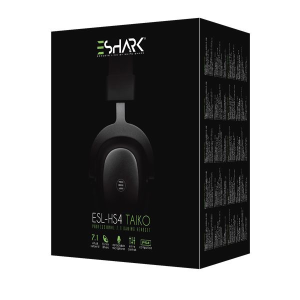 eShark ESL-HS4 Taiko Gaming Headset Black