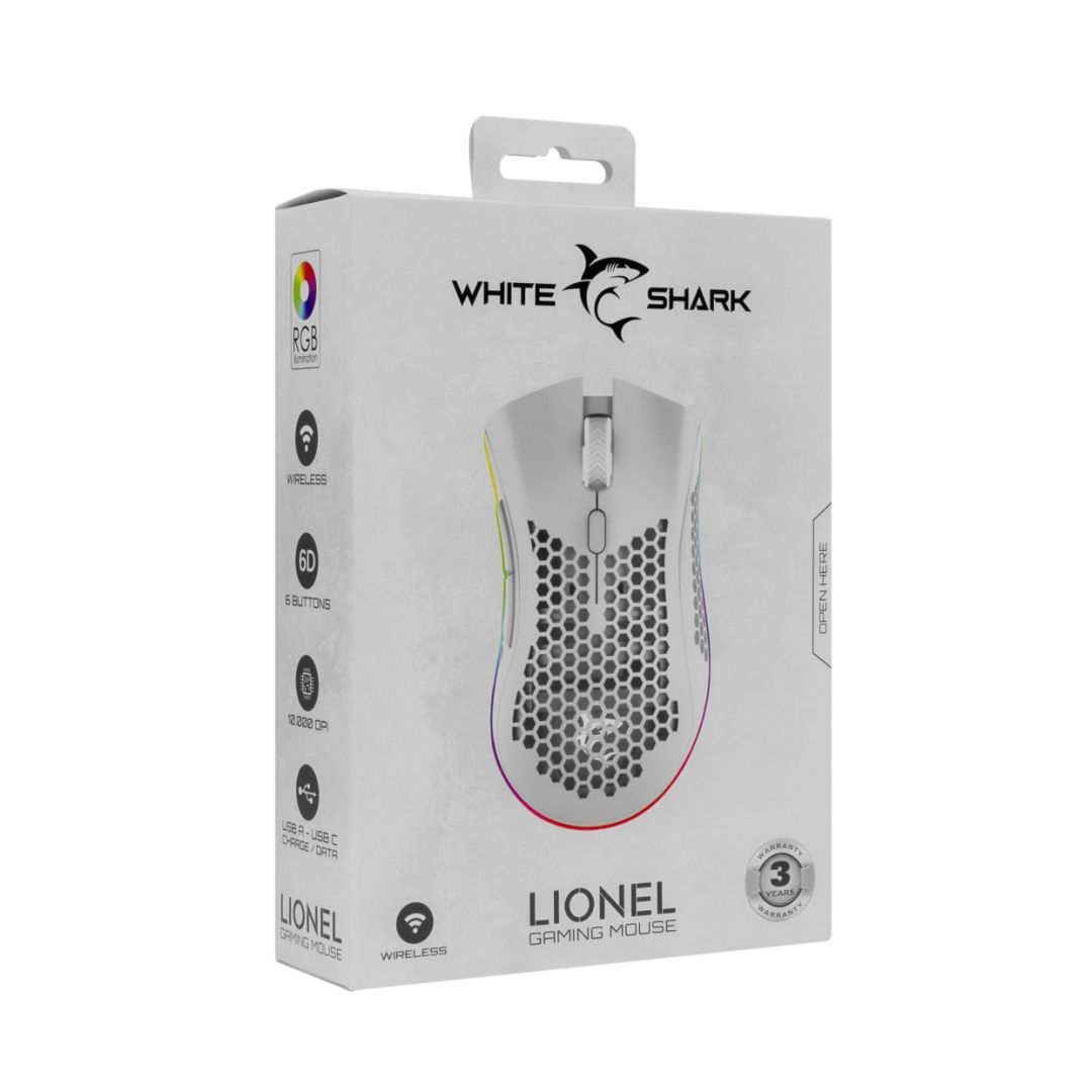 White Shark Lionel Gaming mouse White