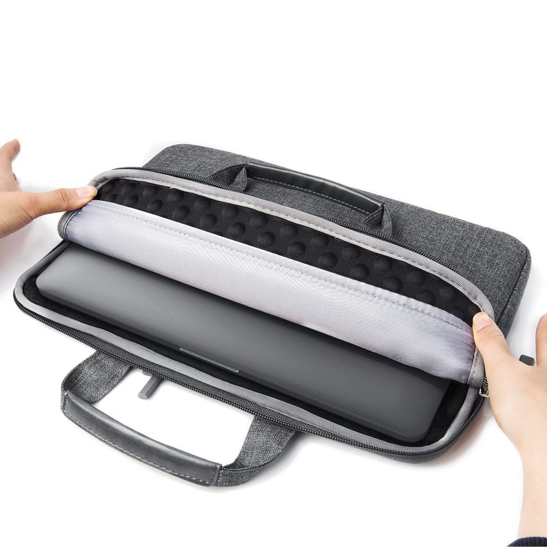Satechi Fabric Water-Resistant Laptop Carrying Case with Pockets 15" Grey