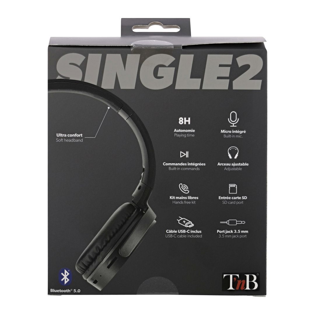 TnB Single 2 Bluetooth Headset Black