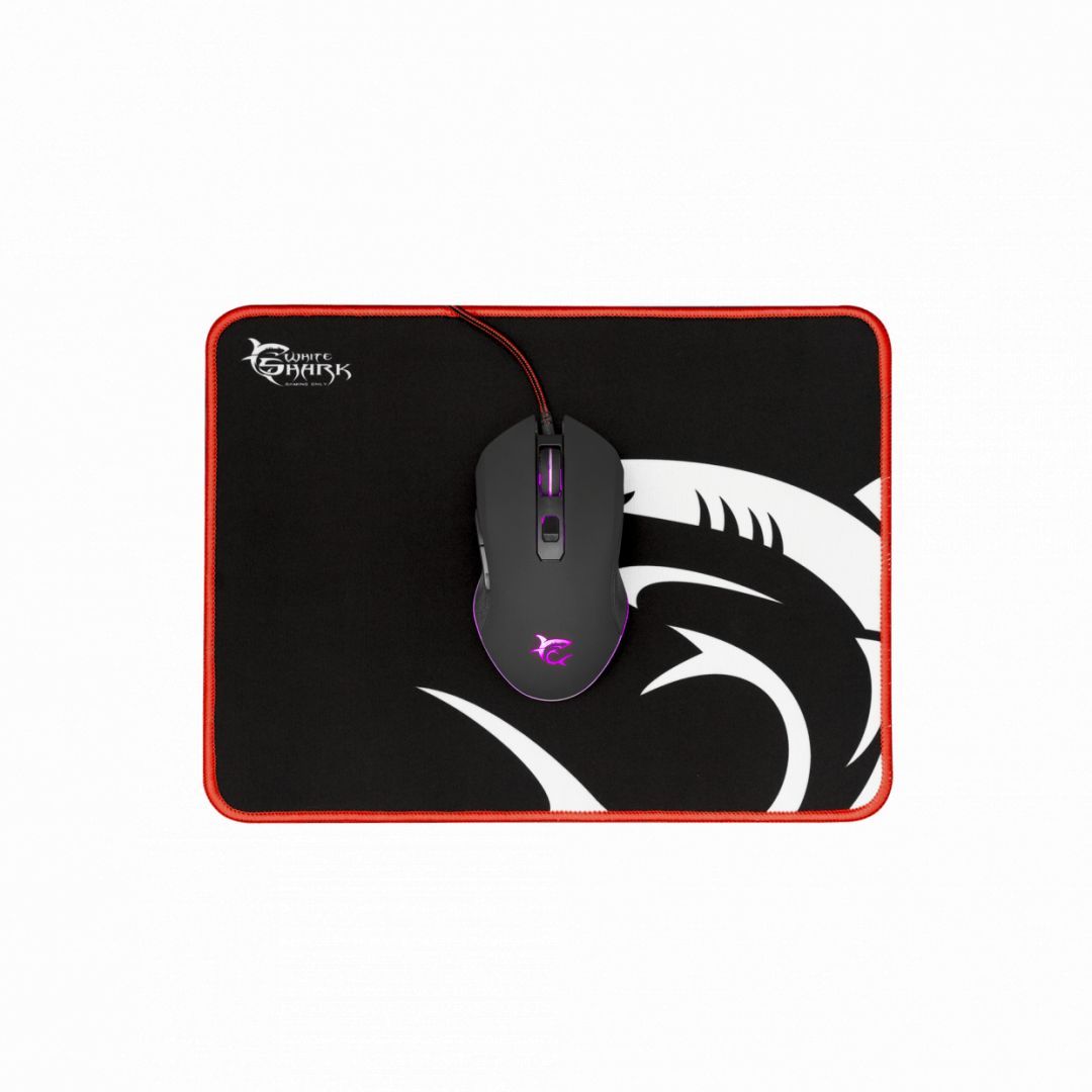 White Shark Comanche 3 4in1 Keyboard+Headset+Mouse+Mousepad Black HU