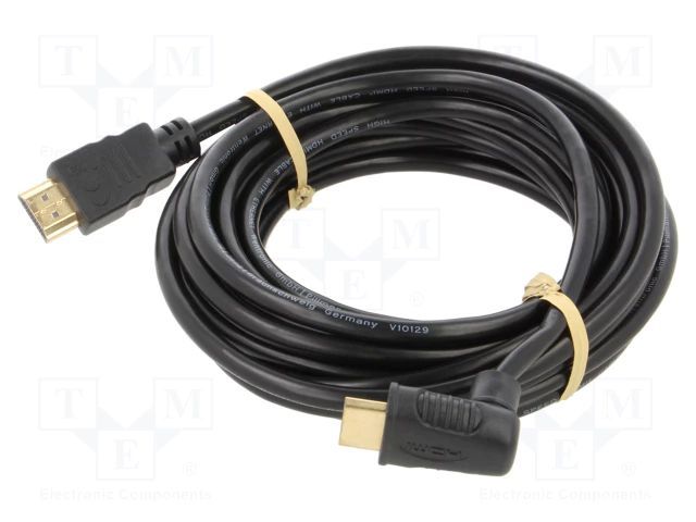 Goobay HDMI-HDMI 5m Gold-plated Cable Black