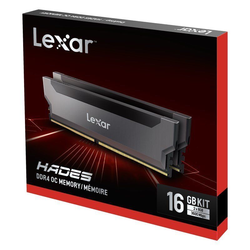 Lexar 16GB DDR4 3600MHz Kit(2x8GB) Lexar Hades OC Black