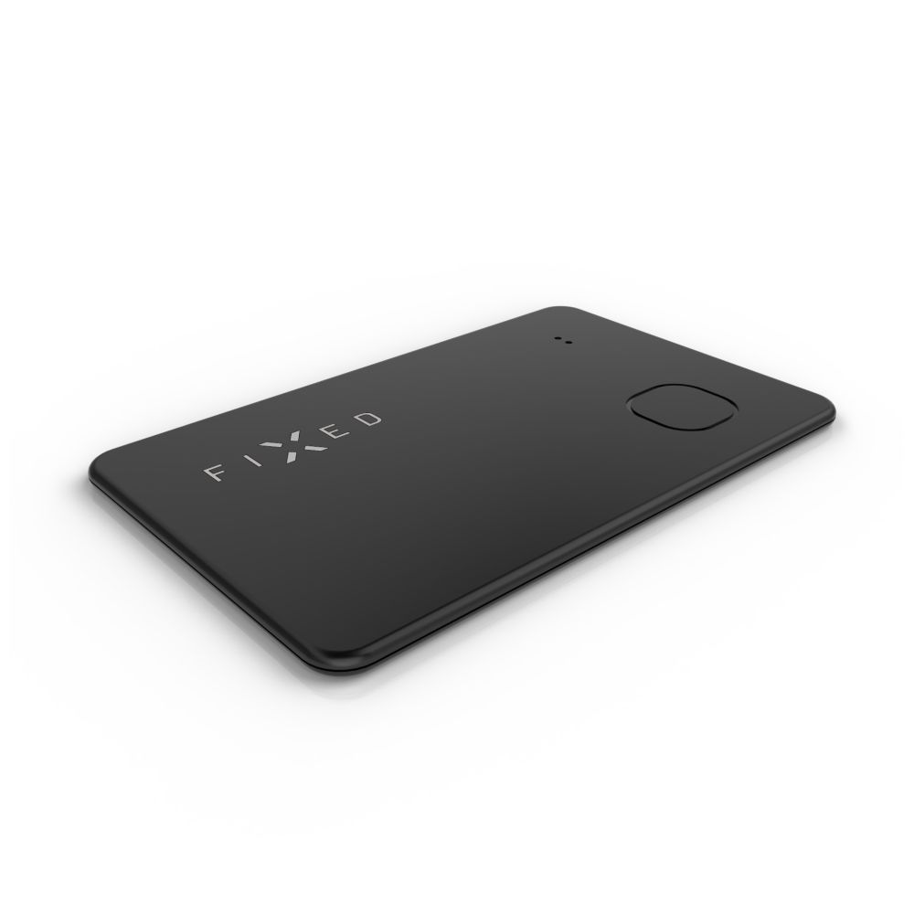FIXED Smart tracker Tag Card with Find My support Wireless Charging Black