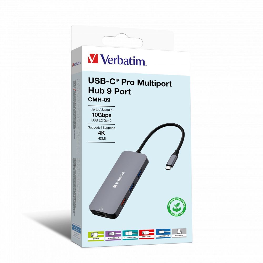 Verbatim CMH-09 9 Ports USB-C Pro Multiport Hub