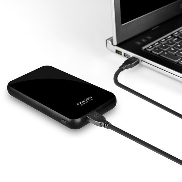 AXAGON EE25-S6B 2,5" USB3.0 HDD SATA Screwless Box Black