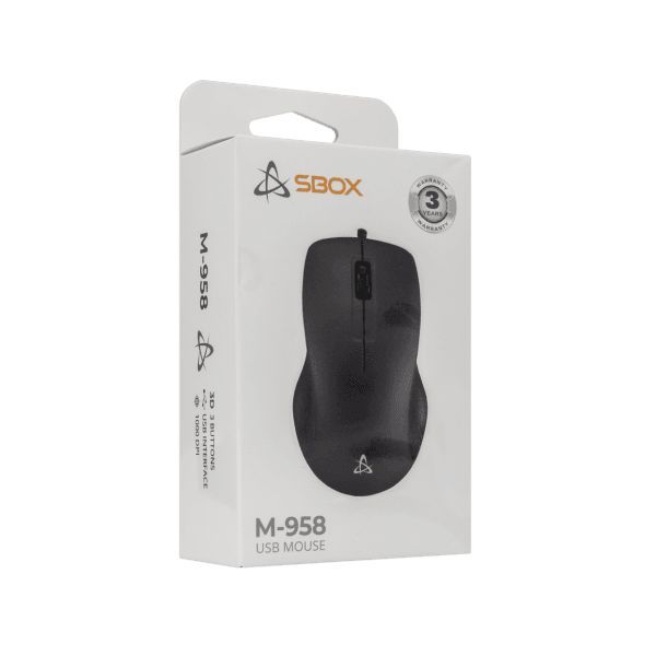 SBOX M-958 Mouse Black