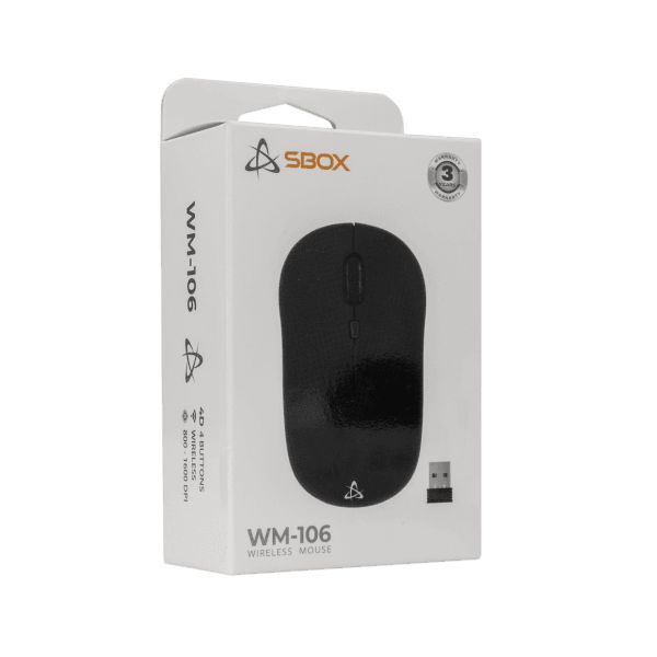 SBOX WM-106 Wireless Mouse Black