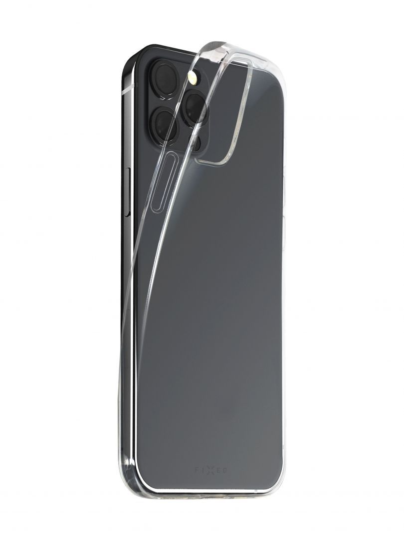FIXED Slim AntiUV szilikon tok Apple iPhone 13 telefonhoz, átlátszó