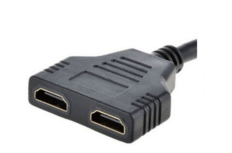 Gembird HDMI Dual port Passive Cable adapter Black