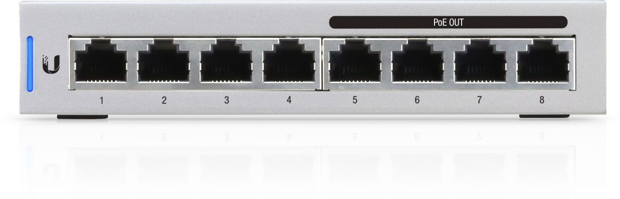 Ubiquiti US-8-60W UniFi Switch 8xGigabit Ethernet port 4xPoE Out