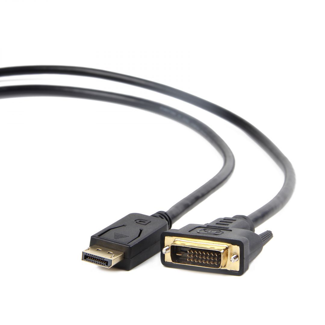 Gembird CC-DPM-DVIM-1M DisplayPort to DVI-D (Dual Link) (24+1) adapter cable 1m Black