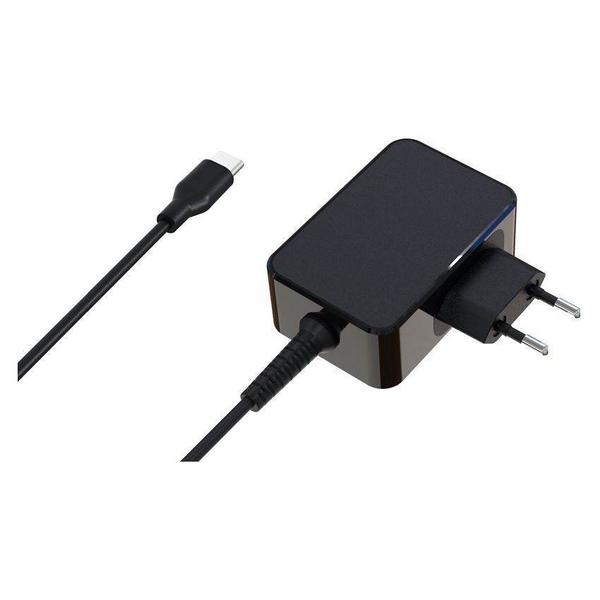 LC Power LC-NB-GAN-45-C 45W USB-C Notebook Power Adapter Black