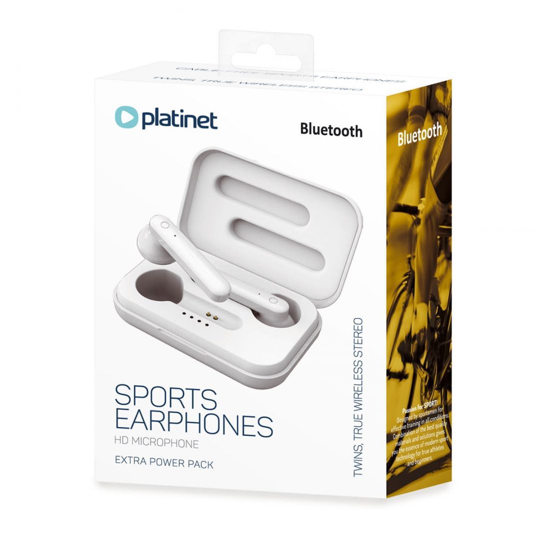 Platinet PM1040W Bluetooth Headset + Charging Station Aura White