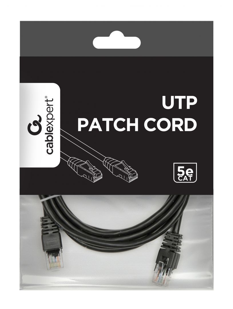Gembird CAT5e U-UTP Patch Cable 2m Black