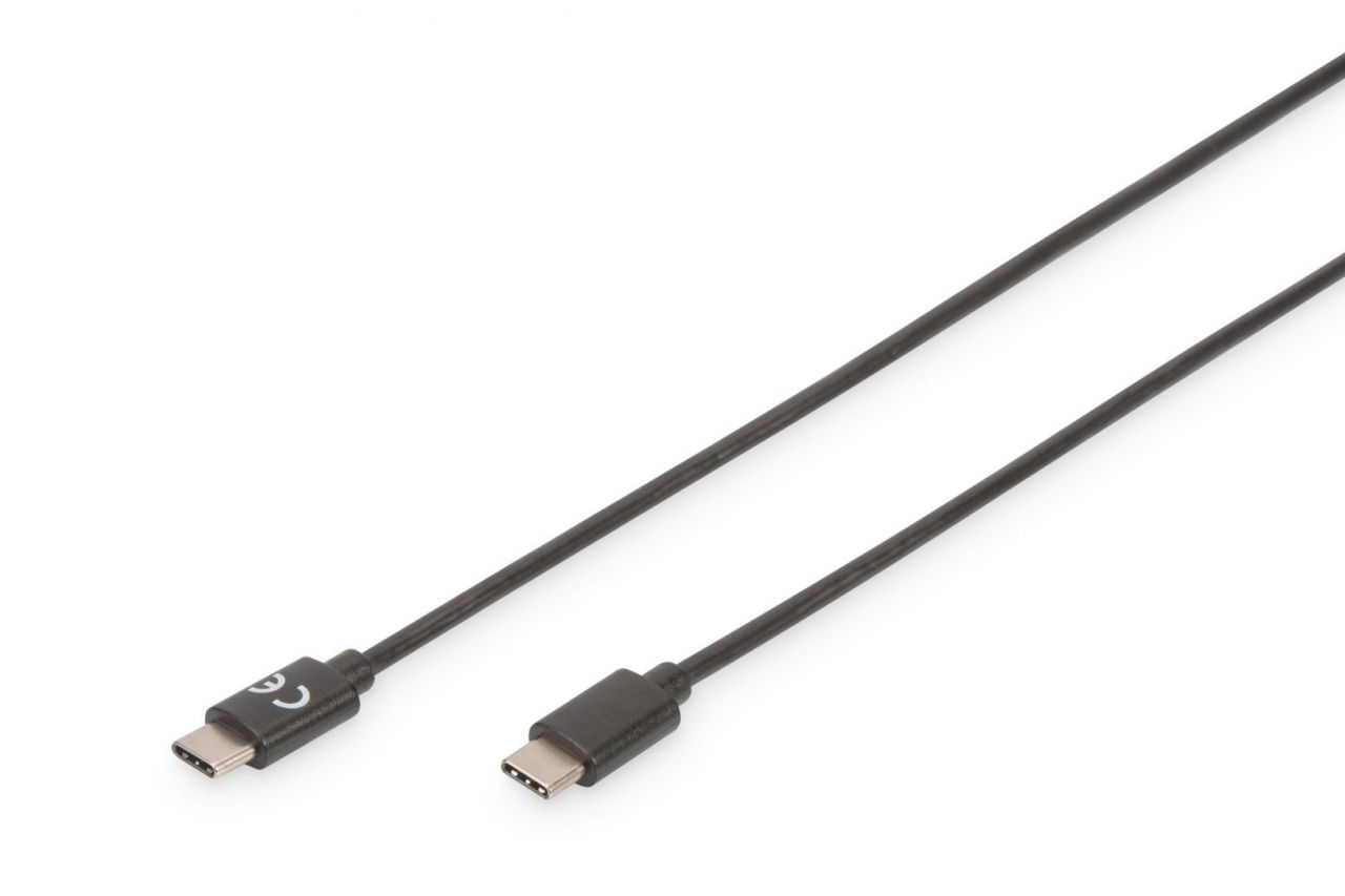Assmann USB Type-C connection cable, type C to C 1m Black