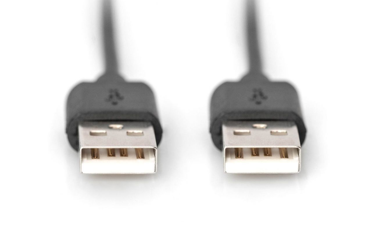 Assmann USB connection cable, type A 1m Black