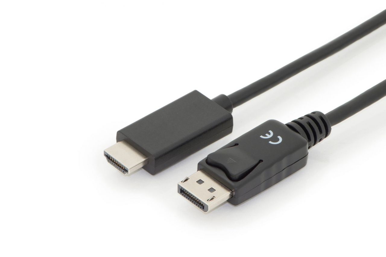 Assmann DisplayPort adapter cable, DP - HDMI type A 2m Black