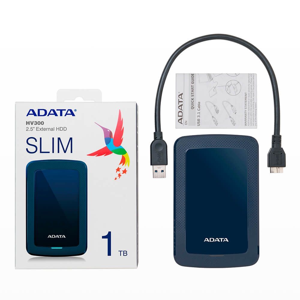 A-Data 1TB 2,5" USB3.1 HV300 Blue