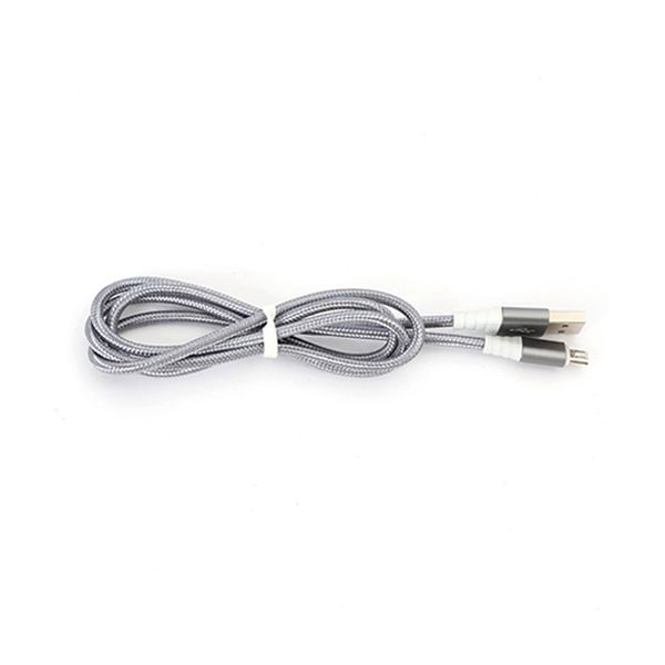 Platinet Omega Fabric microUSB to USB cable 1m Grey