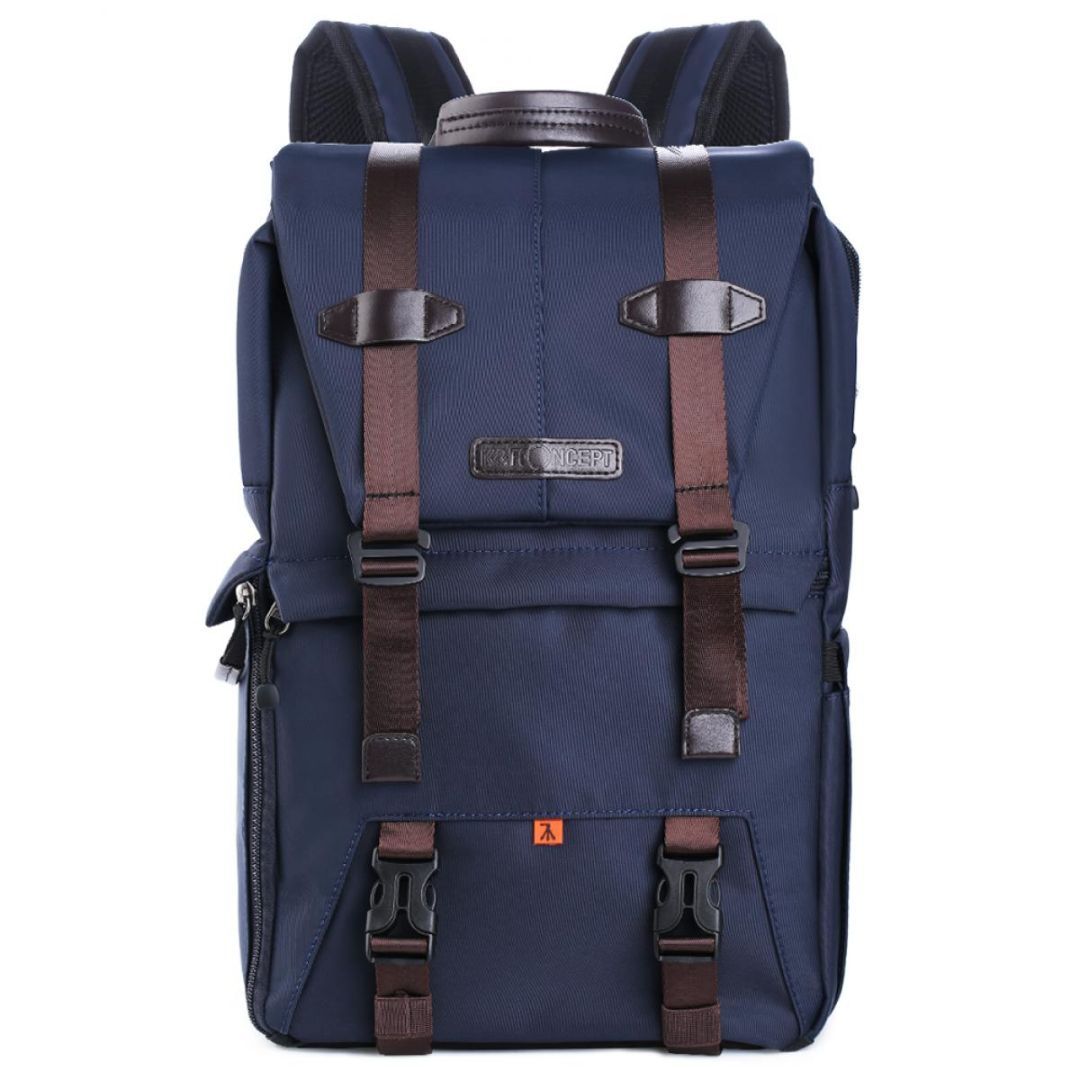 K&F Concept Multifunctional Camera Backpack 20L 15,6" Waterproof with Tripod Straps Deep Blue