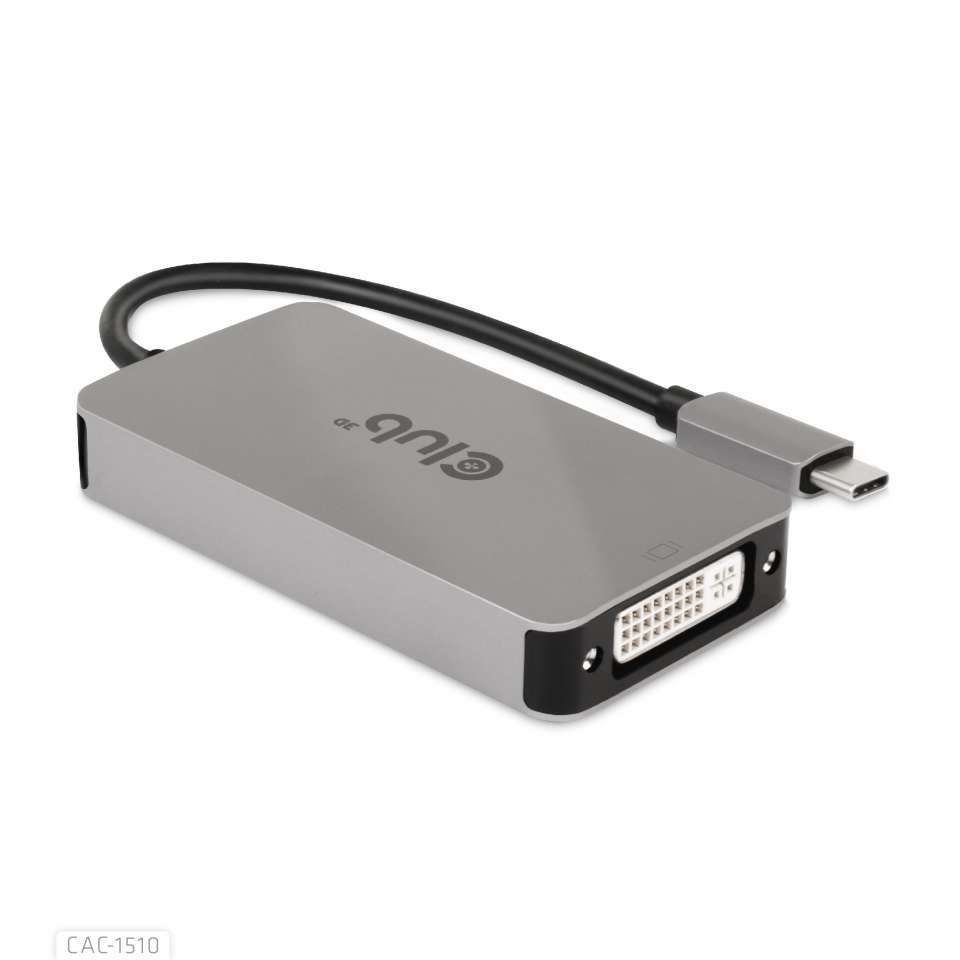 Club3D USB3.2 Gen1 Type-C to Dual Link DVI-D HDCP ON version Active Adapter M/F