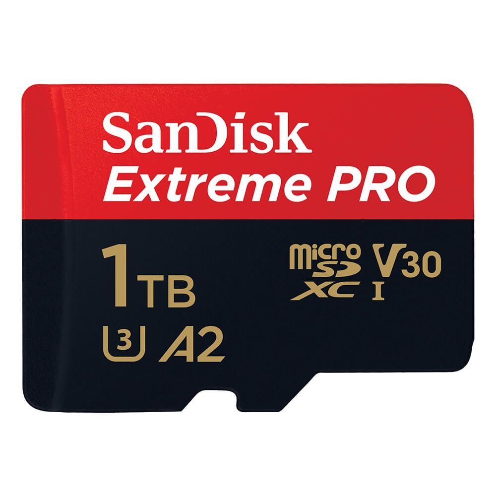 Sandisk 1TB microSDXC Extreme Pro Class 10 UHS-I A2 C10 V30 + adapterrel
