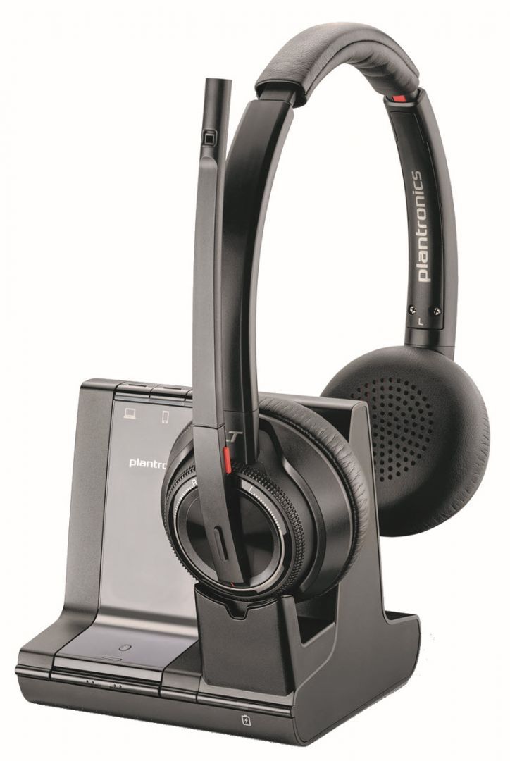 Poly Plantronics Savi 8220 Office UC USB-A DECT ANC Headset Black