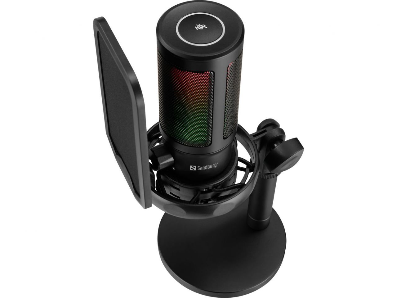 Sandberg Streamer USB Microphone RGB Black