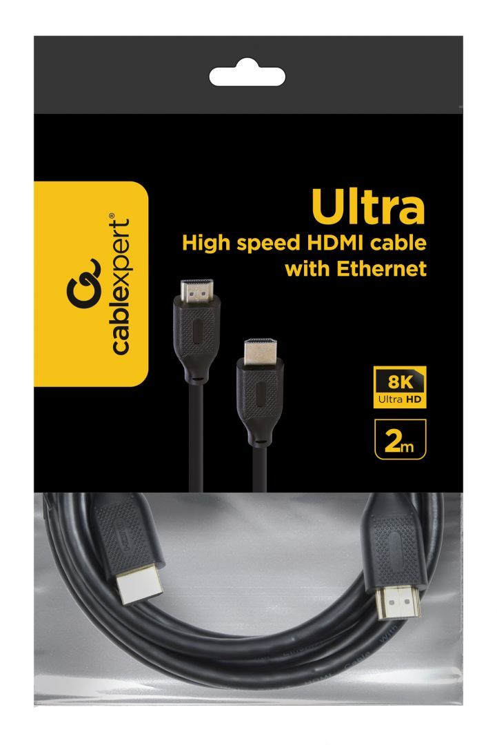 Gembird HDMI-HDMI 2.1 8K Ultra High Speed HDMI with Ethernet cable 2m Black