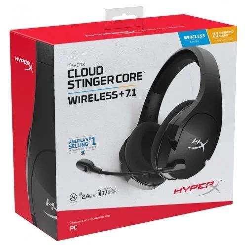 Kingston HyperX Cloud Stinger Core 7.1 Wireless Headset Black