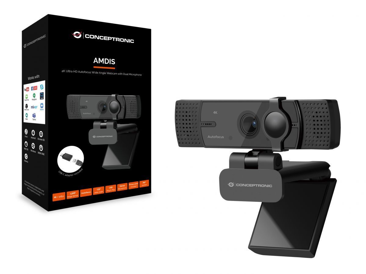 Conceptronic AMDIS08B Webkamera Black
