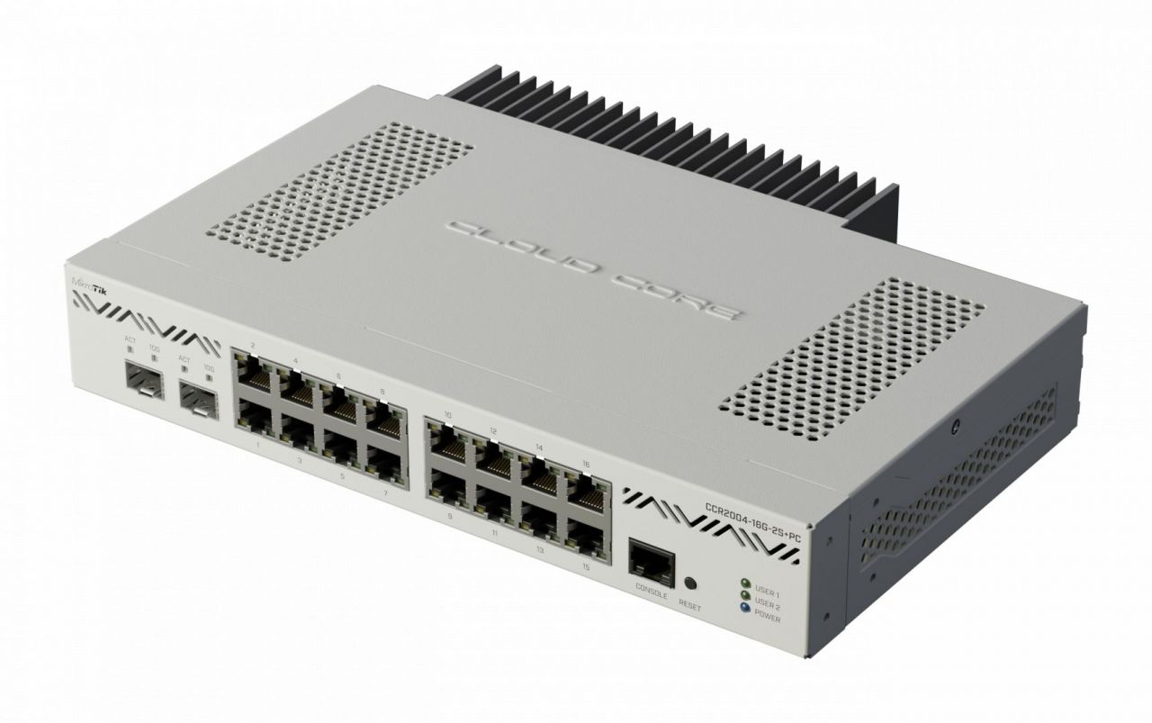 Mikrotik CCR2004-16G-2S+PC Cloud Core Router