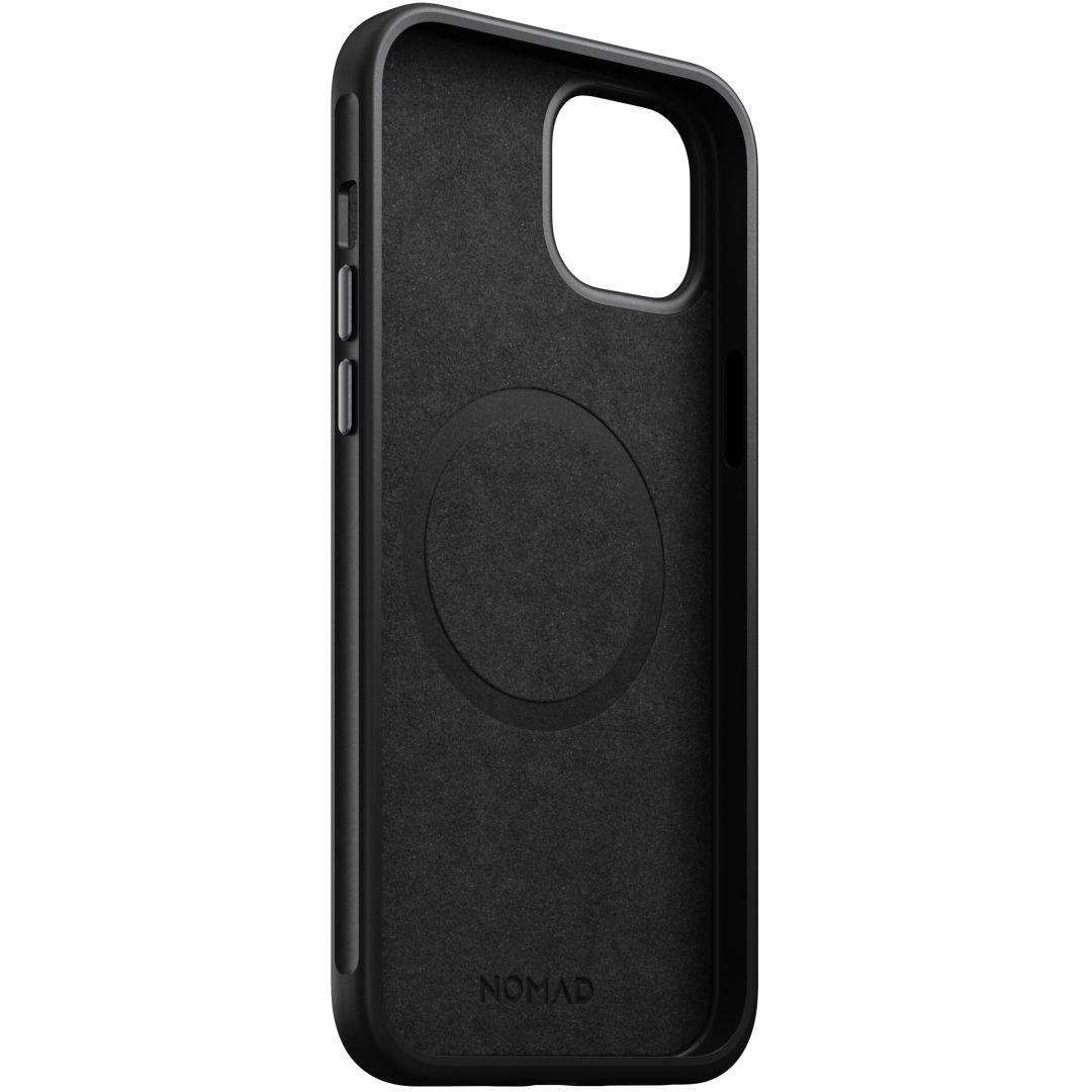 Nomad iPhone 15 Plus Modern Leather Case Black