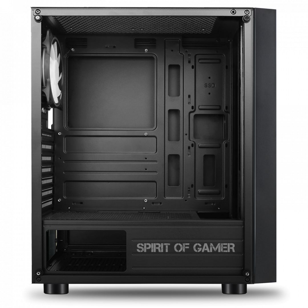 Spirit Of Gamer Ghost 5 RGB Tempered Glass Black